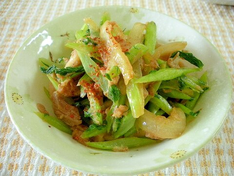 ☆焼き豚と大根菜のピリ辛炒め☆